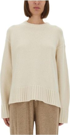 Guest In Residence Klassieke trui met ronde hals - Dames - Cashmere truien - Beige - XL - Kasjmier - Truien & Vesten