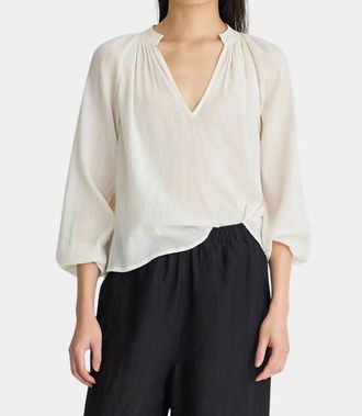 Apiece Apart Lo Campo Shirt In Cream