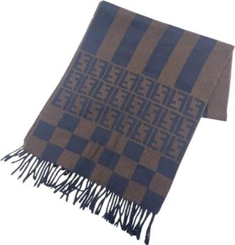 Fendi Pre-owned Stola - Dames - Vintage Accessoires - Veelkleurig - ONE Size - Wol - Vintage