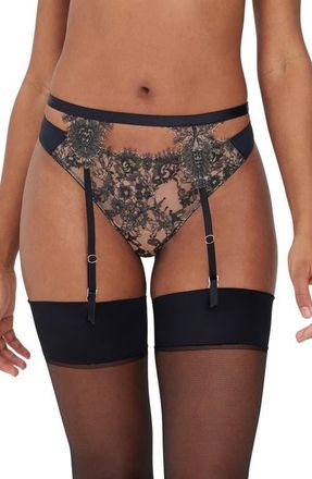 Skarlett Blue Entice Garter Belt in Black/nylon at Nordstrom, Size X-Small