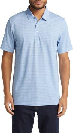 Travis Mathew Ship Rock Dot Print Polo in Bel Air Blue at Nordstrom Rack, Size Medium