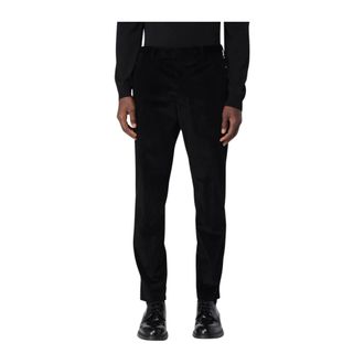 Pantaloni Torino Slim-fit Trousers, male, Black, 2XL, Straight Corduroy Trousers