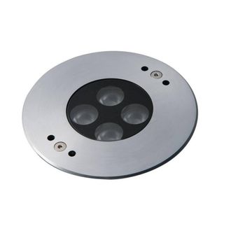 Netlighting Trevis Outdoor Rgb Full Colour LED Dimmable Recessed Pool Light IP68 in Grey