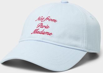Dr&ocirc;le de Monsieur Mens Elegant script slogan baseball cap