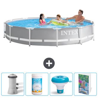 Intex Piscina Prism Frame Redonda - 366x76 Cm - 7-piezas Scb120