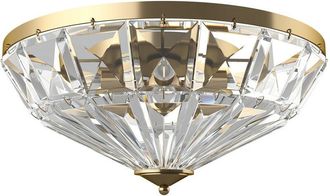 Maytoni Maytoni Facet Neoclassic Bowl Semi Flush Ceiling Light Gold