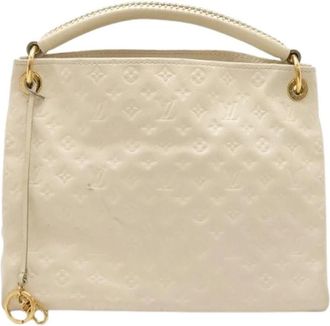 Louis Vuitton Pre-owned Handbags, female, White, Size: ONE SIZE Pre-owned Canvas Handbag