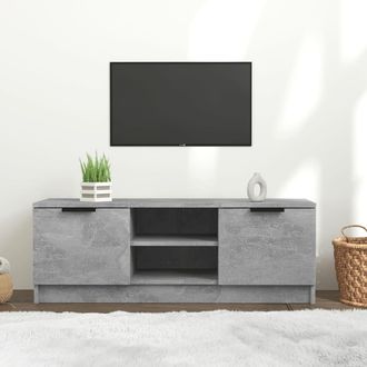 vidaXL Vidaxl - Mueble De Tv Madera Contrachapada Gris Hormig&oacute;n 102x35x36,5 Cm