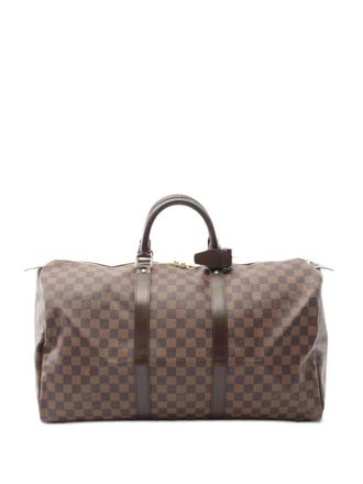 Louis Vuitton 2007 Keepall Boston 50 tas - Bruin