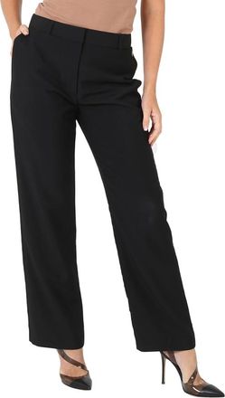 Burberry Black Pocket Detail Wool Mohair Tailored Trousers, Brand Size 6 (US Size 4)