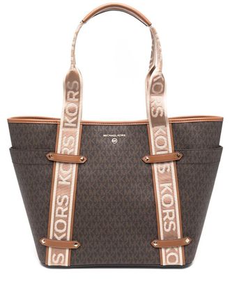 Michael Michael Kors Borsa tote con stampa - Marrone