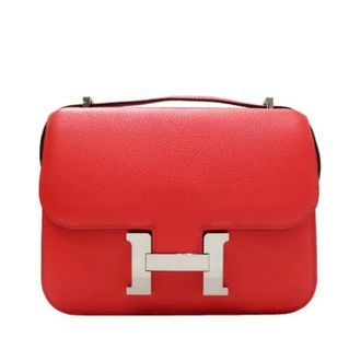 Herm&egrave;s Pre-owned Constance 18 Mini - Dames - Pre-owned - Rood - Maat: ONE Size Leer