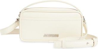 Jacquemus Le Baneto Leather Camera Bag in Light Ivory 115 at Nordstrom