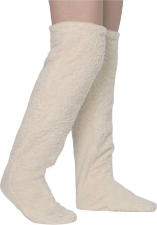 Generic Goose Down Knee Socks for Christmas, Fuzzy Leg Warmers, Soft comfort Long Fuzzy Thigh High Socks Cold Weather