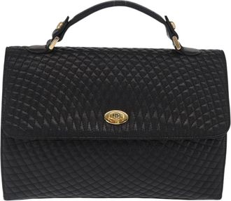 Bally Vintage Quilted Leather Leather Handbag (Pre-Owned)