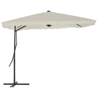 Berkfield Home Outdoor Parasol with Steel Pole 250x250 cm Sand in Beige