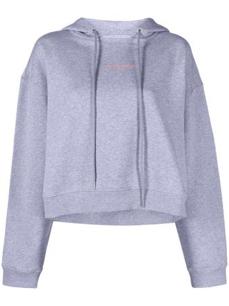 Stella McCartney long-sleeve hoodie - women - Cotton - 42 - Grey