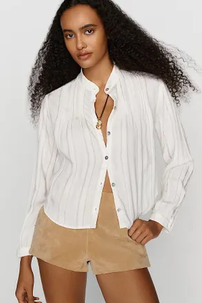 Bella Dahl Stand Collar Buttondown Shirt