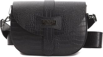 Pompei Donatella Giorgia Crossbody Tas - Dames - Tassen - Zwart - Maat: ONE Size Katoen