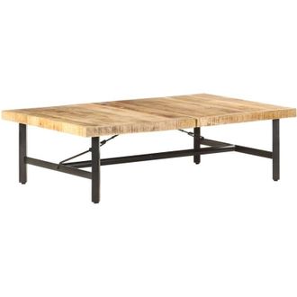 vidaXL Vidaxl - Mesa De Centro De Madera Maciza De Mango 142x90x42 Cm