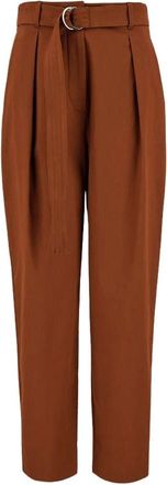 Max Mara Carrot Pants - Dames - Broeken - Bruin - S - Katoen - Broeken