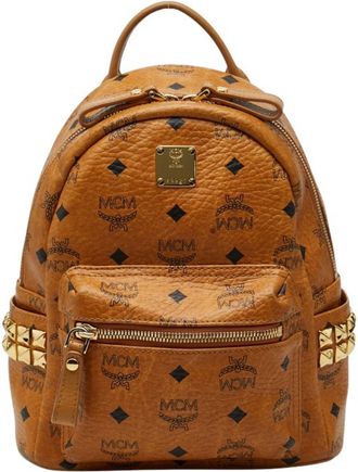 MCM Mcm Brown Leather Backpack (Pre-Owned)