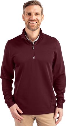 Cutter & Buck Traverse Stretch Eco Quarter Zip Mens Pullover