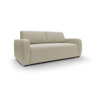 Divani.Store Divani.store - Duna Sof&aacute; Cama Convertible Con Colch&oacute;n De 20 Cm De Tela Suave Flameada E Impermeable 215 Cm (mat. 160x197) Beige