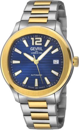 Gevril Group Stuyvesant Automatic Blue Dial Mens Watch 49803B