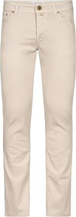 Jacob Cohen JUM Qe 006 Slim-fit Jeans - Heren - Slim Fit Jeans - Beige - W31 - Katoen - Jeans