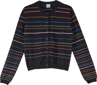 Paul Smith Cardigans, female, Multicolor, Size: XL Cardigan Riga Estiva PS