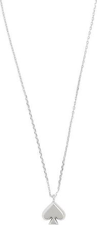 Kate Spade New York Everyday Spade Metal Mini Pendant Womens Necklace Silver, Brass