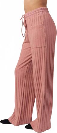 Bloomingdale's Wishing Well Rib Pant In Rosewine