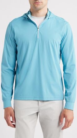 Johnnie-O Robby Performance Quarter Zip Hoodie in Haze at Nordstrom, Size Xx-Large