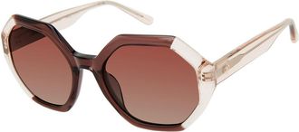 ANN TAYLOR ATP923 Polarized C03 Womens Sunglasses Brown Size 52