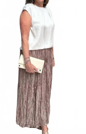 Esqualo Satin Top In Off White