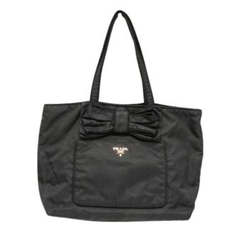 Prada Pre-owned Vintage Nylon Tote Bag - Dames - Vintage Shopper - Zwart - ONE Size - Nylon - Vintage