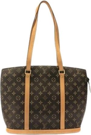 Louis Vuitton Pre-owned Coated Canvas Tote Bag - Dames - Vintage Shopper - Bruin - ONE Size - Vintage