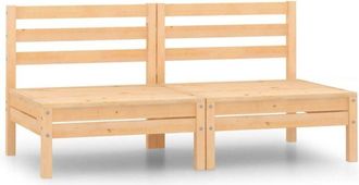 Les Tendances Sof&aacute;s De Jard&iacute;n Central 2 Piezas Madera Maciza De Pino 020013299