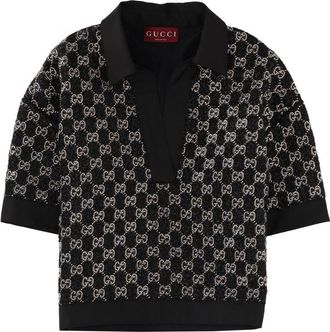 Gucci Gg Top mit Kristallen