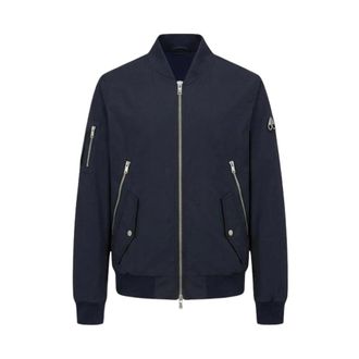 Moose Knuckles Bomber Jackets, male, Blue, Size: 2XL Courville Bomber Crinkle