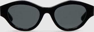 Gucci Cat-eye Frame Sunglasses, Black