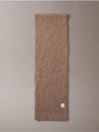 Calvin Klein Womens Boucle Scarf - Neutral