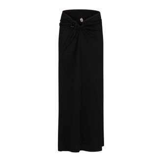 CHRISTOPHER ESBER S-Buckle Suspension Skirt - female - Christopher Esber - Maxi Skirts - Black - S - Skirts