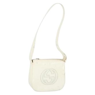 Gucci Pre-owned Cross Body Bags, female, White, Size: ONE SIZE Pre-owned Vintage Crossbody Bag