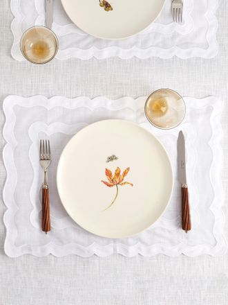 Los Encajeros Charme Embroidered Linen Placemats (Set of 4)