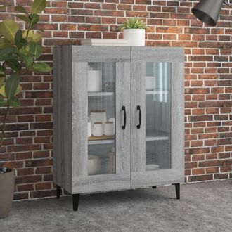 vidaXL Vidaxl - Aparador De Madera De Ingenier&iacute;a Gris Sonoma 69,5x34x90 Cm