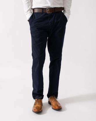 GANT Mens Regular Fit Chinos in Navy Cotton - Size 34W/34L
