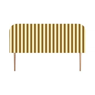 Really Nice Things Cabecero tapizado terciopelo a rayas 160x97cm