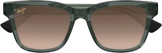 Maui Jim Occhiali da sole squadrati effetto lucido - Verde